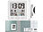 Baduhr: infactory Digital-Badezimmer-Uhr, Thermo-/Hygrometer, LCD, Saugnapf, Timer, IP54