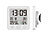 infactory Digital-Badezimmer-Uhr, Thermo-/Hygrometer, LCD, Saugnapf, Timer, IP54 infactory Digitale Badezimmer-Wanduhren mit Thermometer & Hygrometer