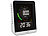 infactory Digitales CO2-Messgerät mit Temperatur, Luftfeuchtigkeit, Uhr & Wecker infactory Raumluft-Messgeräte für CO2