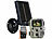 VisorTech WLAN-2K-Wildkamera mit Akku-Solarpanel, PIR, Nachtsicht, 3.000 mAh VisorTech WLAN-Wildkameras mit App