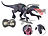 Playtastic Ferngesteuerter XL-Dinosaurier mit Sound & Sprühnebel, 2,4 Ghz, 45 cm Playtastic Ferngesteuerte Spielzeug-Dinosaurier
