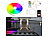Lunartec WLAN-Neon-Schlauch mit RGBW-IC-LEDs, App, Sprachsteuerung, IP65, 5 m Lunartec WLAN-LED-Streifen-Sets in RGBW