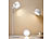 Lunartec 3in1-Akku-LED-Leuchte, 30 Std. Leuchtdauer, 243 lm, Aluminium, weiß Lunartec