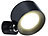 Lunartec 3in1-Akku-LED-Leuchte, 30 Std. Leuchtdauer, 243 lm, Aluminium, schwarz Lunartec
