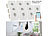 Luminea Home Control 10er-Set WLAN-Unterputz-Steckdosen mit Verbrauch-Messung, App, 3.680 W Luminea Home Control