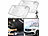 Lescars 2er-Set wärmeisolierende Sonnenschutze für die Autoscheibe, 140x79 cm Lescars Sonnenschutz für Frontscheibe