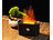 Carlo Milano Ultraschall-Aroma-Diffuser mit zuschaltbarer LED-Flamme, USB-Betrieb Carlo Milano Ultraschall-Tischfeuer & -Luftbefeuchter