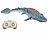 Playtastic Ferngesteuerter Mosasaurus für Wasser, mit Wassersprüh-Funktion, 40 cm Playtastic Ferngesteuerte Dinosaurier-Fische