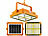 Luminea Solar-Akku-Strahler mit CCT-LEDs und Powerbank, 1000 lm, dimmbar Luminea