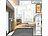 Heizungs-Thermostat WLAN: revolt 4er-Set WLAN-Fußbodenheizungs-Thermostat mit Sprachsteuerung, schwarz