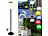 Lunartec 2er-Set Solar-LED-Tisch- & Stehleuchte, Fernbedienung, RGB&CCT, 400 lm Lunartec