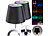 Lunartec 2er-Set Akku-LED-Tischleuchten-Aufsätze für Flaschen, RGBW Lunartec