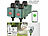 Royal Gardineer 4er-Set WLAN-Bewässerungscomputer mit Ventil, App-Wetterdatenabgleich Royal Gardineer WLAN-Bewässerungscomputer mit App