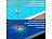 infactory Schwimmendes Teich- & Poolthermometer, RGB-LEDs, LCD, Min./Max., IP68 infactory Solar-Poolthermometer mit RGB-LEDs
