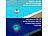 infactory 3in1-Poolthermometer, Chlor-Dosierer und RGB-Leuchte, Solar, Akku, LCD infactory Solar-Poolthermometer, Chlor-Dosierer und RGB-Leuchten
