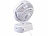 Sichler Haushaltsgeräte Akku-Tisch-Ventilator & Vernebler, Oszilation, LED-Ring, 1.200mAh Sichler Haushaltsgeräte Akku-Tisch-Ventilatoren mit Ultraschall-Vernebler, oszilation & Ring-Leuchten