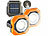 PEARL 2er-Set Solar Arbeitsleuchte im Baustrahler Design PEARL Solar-COB-LED-Arbeitsleuchten im Baustrahler-Design