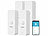 Luminea Home Control 4er-Set WLAN-Indoor-Bewegungsmelder zum Auslösen von smarten Szenen Luminea Home Control WLAN-Indoor-Bewegungsmelder