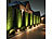 Luminea 8er-Set Solar-LED-Gartenstrahler, Bewegungssensor, 700 lm, 1.800 mAh Luminea Solar-LED-Gartenstrahler mit Bewegungsmelder