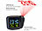 infactory 2er-Set Projektions-Wecker mit VA-Farbdisplay, Hygro-/ Thermometer infactory Projektions-Wecker mit VA-Farbdisplays