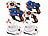 Playtastic Lasertag-Set mit 4 Pistolen & 2 Ziel-Projektoren, Licht- & Ton-Effekte Playtastic Lasertag-Spielzeugpistolen mit Ziel-Projektor