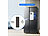 Luminea Home Control 4er-Set WLAN-Temperatur- und Luftfeuchtigkeitssensor mit Display, App Luminea Home Control WLAN-Temperatur- & Luftfeuchtigkeitssensor mit Display und App für innen und außen