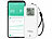 Luminea Home Control 4er-Set WLAN-Temperatur- und Luftfeuchtigkeitssensor mit Display, App Luminea Home Control WLAN-Temperatur- & Luftfeuchtigkeitssensor mit Display und App für innen und außen