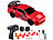 Simulus 2er-Set ferngesteuerte Drift-Sportwagen mit Scheinwerfern, rot&silber Simulus Ferngesteuerte Drift- und Rennautos