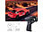 Simulus 2er-Set ferngesteuerte Drift-Sportwagen mit LED Beleuchtung, rot Simulus Ferngesteuerte Drift- und Rennautos