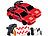 Simulus 2er-Set ferngesteuerte Drift-Sportwagen mit LED Beleuchtung, rot Simulus Ferngesteuerte Drift- und Rennautos