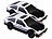 Simulus 2er-Set ferngesteuerte Drift-Sportwagen, schwarz/silber Simulus Ferngesteuerte Drift- und Rennautos
