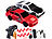 Simulus 2er-Set ferngesteuerte Drift-Sportwagen mit Scheinwerfern, rot&silber Simulus Ferngesteuerte Drift- und Rennautos