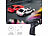 Simulus 2er-Set ferngesteuerte Drift-Sportwagen mit Scheinwerfern, rot&silber Simulus Ferngesteuerte Drift- und Rennautos