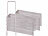 Royal Gardineer 200er-Set Bodenanker aus legiertem, rostfreiem Edelstahl, 15 cm lang Royal Gardineer Bodenanker aus rostfreiem Edelstahl