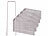 Royal Gardineer 100er-Set Bodenanker aus legiertem, rostfreiem Edelstahl, 15 cm lang Royal Gardineer Bodenanker aus rostfreiem Edelstahl