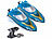 Simulus 2er-Set RC-Boot mit LED-Licht, ferngesteuert, bis 30 km/h Simulus RC-Boote mit LED-Licht, ferngesteuert, für Pools und Seen, bis 30 km/h 