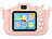 Playtastic 2er-Set Selfie-Kinderkameras, 2''-IPS-Display, 1080p, rosa/blaue Hülle Playtastic Kinder-Digitalkameras mit Selfie-Funktion