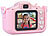Playtastic 2er-Set Selfie-Kinderkameras, 2''-IPS-Display, 1080p, rosa/blaue Hülle Playtastic Kinder-Digitalkameras mit Selfie-Funktion