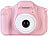 Playtastic 2er-Set Selfie-Kinderkameras, 2''-IPS-Display, 1080p, rosa/blaue Hülle Playtastic Kinder-Digitalkameras mit Selfie-Funktion