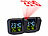 infactory 2er-Set Projektions-Wecker mit VA-Farbdisplay, Hygro-/ Thermometer infactory Projektions-Wecker mit VA-Farbdisplays