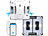 Sichler Exclusive HOBOT S7 Pro Profi-Fensterputz-Roboter, Dual-Sprüher und -Wischer, App Sichler Exclusive Fensterputz-Roboter mit Sprühfunktion, Bluetooth und App
