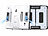 Sichler Exclusive HOBOT S7 Pro Profi-Fensterputz-Roboter, Dual-Sprüher und -Wischer, App Sichler Exclusive Fensterputz-Roboter mit Sprühfunktion, Bluetooth und App