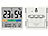 PEARL Thermo- und Hygrometer mit farbiger Komfort-Anzeige, Uhrzeit & Wecker PEARL Digitale Thermometer/Hygrometer mit Uhrzeit-Anzeige und Wecker