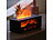 Carlo Milano 4er-Set Aroma-Diffusor-Kamin, 7-farbige Beleuchtung und Flammen-Effekt Carlo Milano Aroma-Diffusor-Kamine mit RGB-Beleuchtung