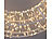 Lunartec 3D-LED-Lichterkranz, Firework-Effekt, 960 LEDs, warmweiß, IP44, 38 cm Lunartec LED-Lichterkranz für innen und außen