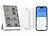Luminea Home Control WLAN-Temperatur- & Luftfeuchtigkeits-Set mit Display, 3 Sensoren Luminea Home Control WLAN-Temperatur- und Luftfeuchtigkeits-Sets mit Display, Sensoren & App