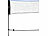 PEARL sports 2er-Set Badminton- & Volleyballnetze mit Gestell, 3m, höhenverstellbar PEARL sports Badminton- & Volleyballnetze mit Gestell