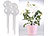 Wasserspender Blumen: Royal Gardineer 8er-Set Gießfrei-Bewässerungskugeln, Kunststoff, transparent, Ø 8,5 cm