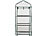 Royal Gardineer Folien-Gewächshaus, 3 Etagen, aufrollbare Tür, 59 x 126 x 39 cm, weiß Royal Gardineer Folien-Gewächshäuser mit Etagen