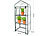 Royal Gardineer Folien-Gewächshaus, 3 Etagen, aufrollbare Tür, 59 x 126 x 39 cm, weiß Royal Gardineer Folien-Gewächshäuser mit Etagen